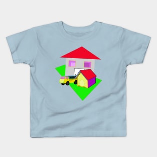 truck, dog house and flat Kids T-Shirt